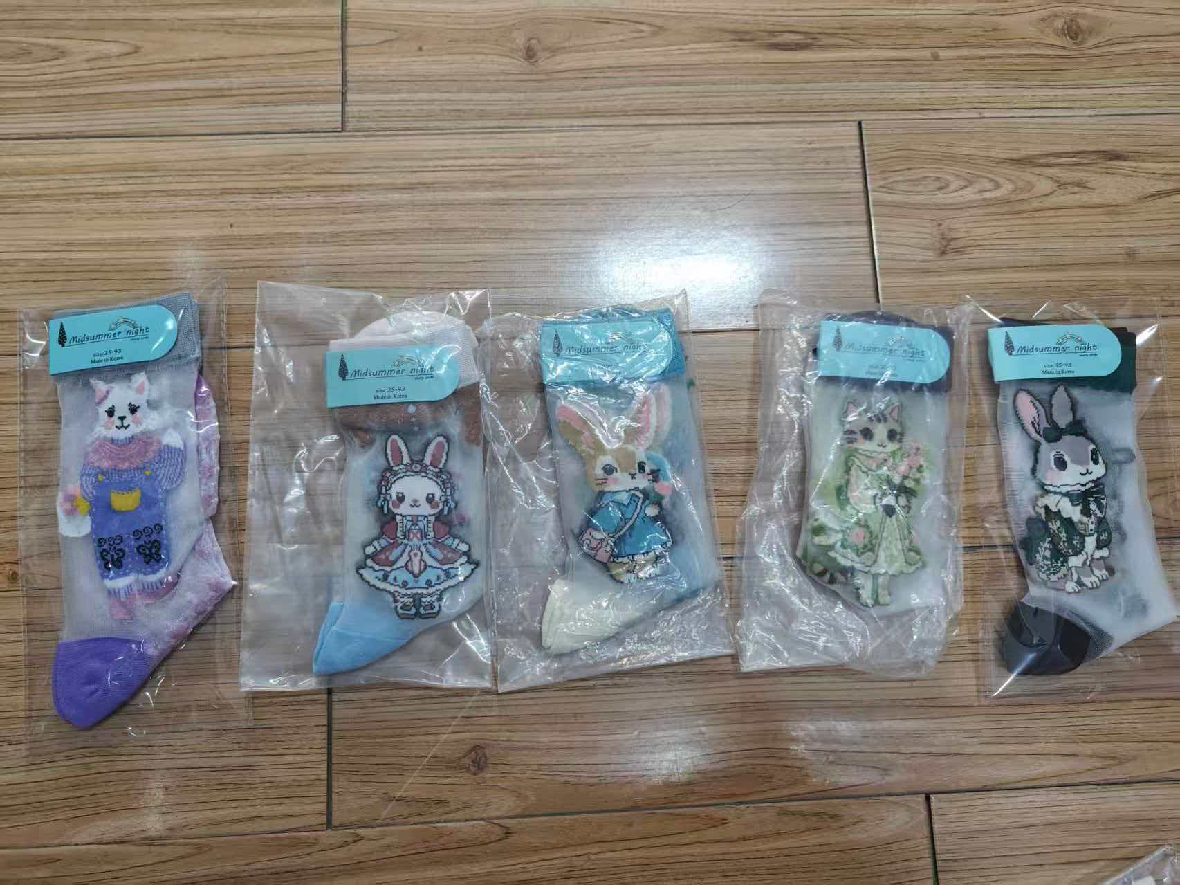 Spring/Summer Thin Cartoon Socks