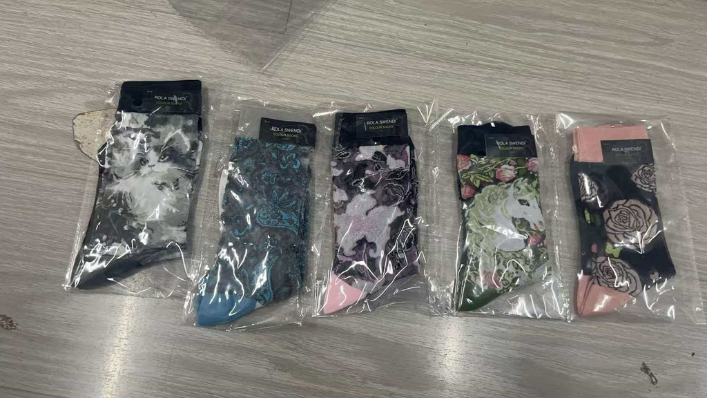 Spring/Summer Thin Cartoon Dark-colored Socks
