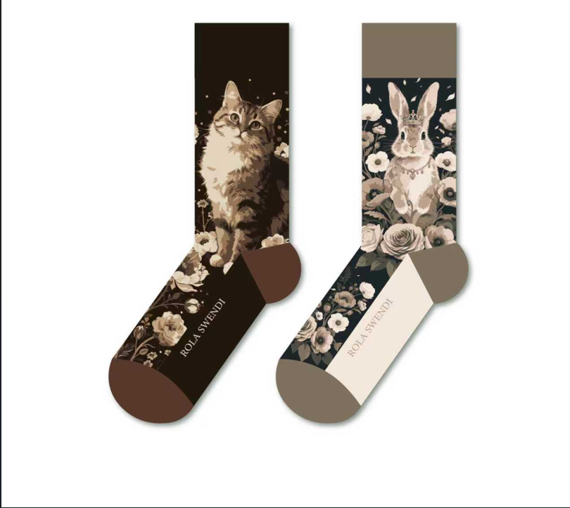 French Animal Collection Socks