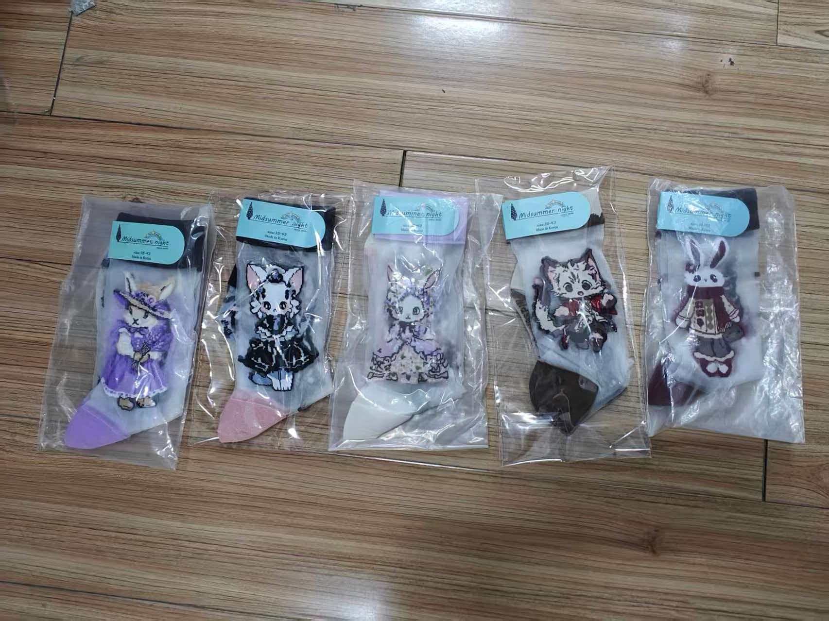 Spring/Summer Thin Cartoon Socks