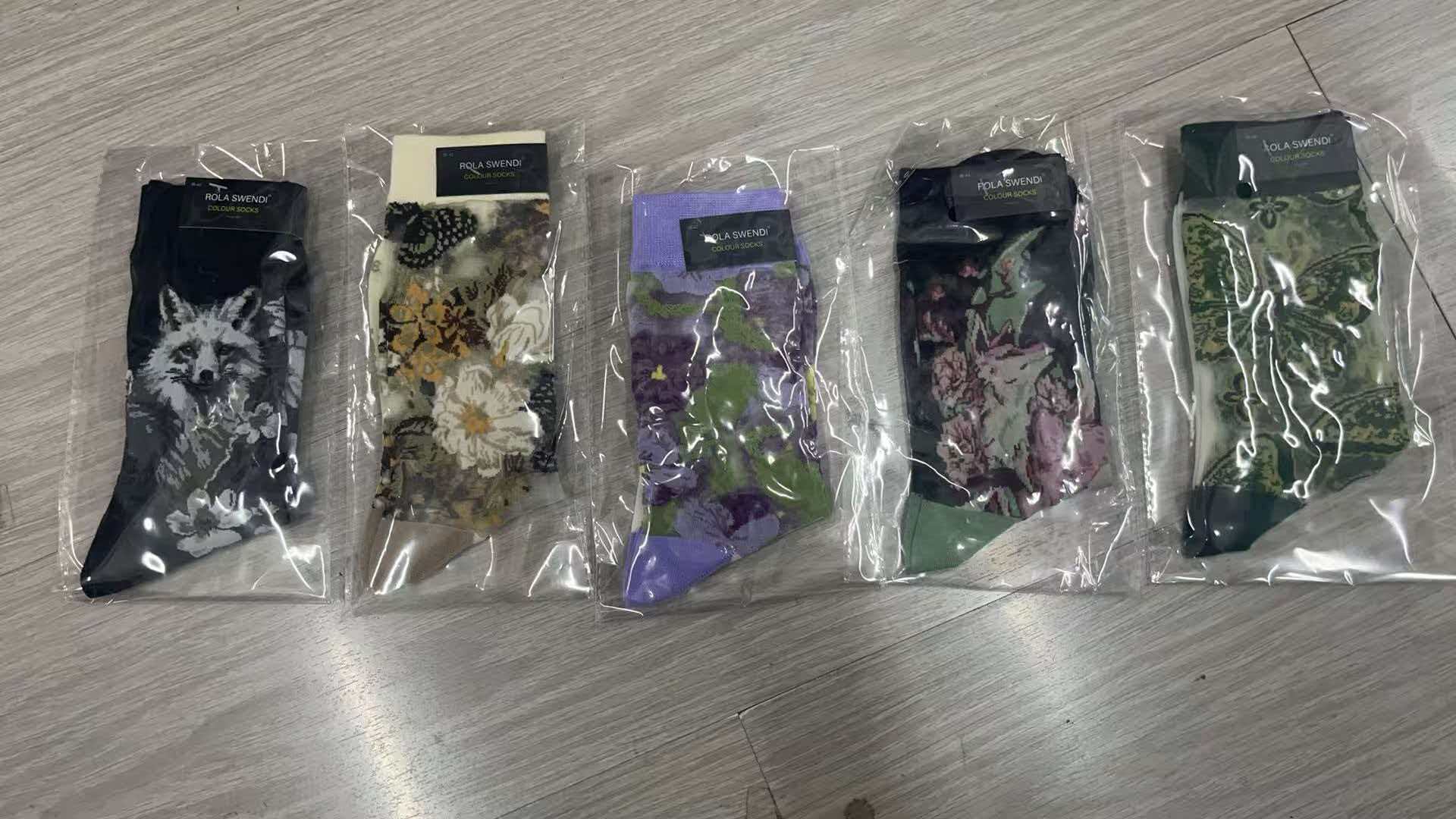 Spring/Summer Thin Cartoon Colorful Socks