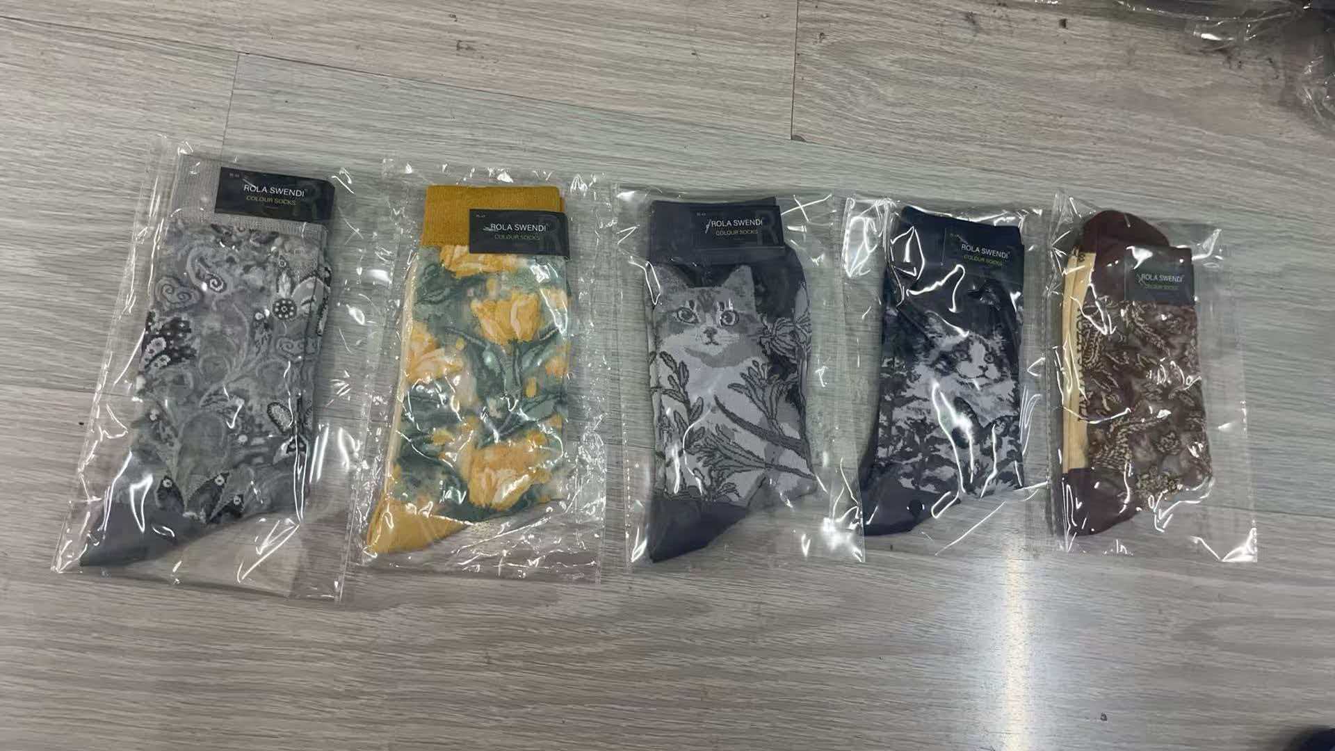 Spring/Summer Thin Cartoon Colorful Socks