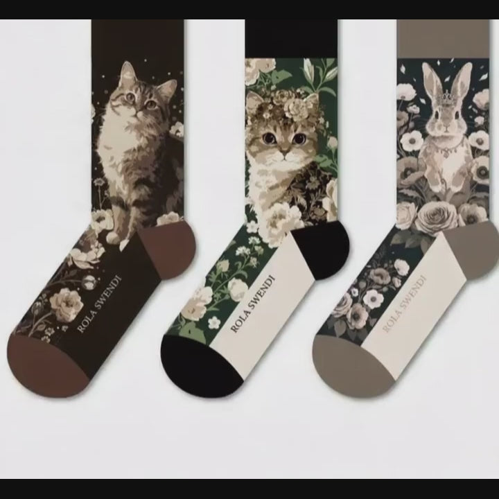 French Animal Collection Socks
